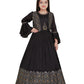 Grey Coloured Separate Jacket Style Gown For Girls - Betty Ethnic India - Gown - Betty Girls Wear Online