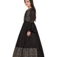 Grey Coloured Separate Jacket Style Gown For Girls - Betty Ethnic India - Gown - Betty Girls Wear Online