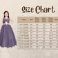 Lilac Coloured Simple Imported Net Gown For Girls - Betty Ethnic India - Gown - Betty Girls Wear Online