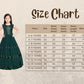 Bottle Green Coloured Sequined Georgette Gown For Girls - Betty Ethnic India - Gown - Betty Girls Wear Online