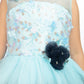 Blue Coloured Layered Maxi Dress Trendy Frill Concept Gown For Girls - Betty Ethnic India - Gown - Betty Girls Wear Online