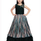 Bottle Green Coloured Tissue Fabric Maxi Length Dress With Layer Style Gown For Girls - Betty Ethnic India - Gown - Betty Girls Wear Online