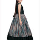 Bottle Green Coloured Tissue Fabric Maxi Length Dress With Layer Style Gown For Girls - Betty Ethnic India - Gown - Betty Girls Wear Online