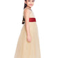 Beige Coloured Embellished Simple Gown For Girls - Betty Ethnic India - Gown - Betty Girls Wear Online