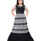 Grey Coloured Ethnic Gown Maxi Dress Chinon Fabric Gown For Girls - Betty Ethnic India - Gown - Betty Girls Wear Online