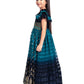 Navy Blue Coloured Hand Embroidery Flutter Sleeves Style Gown For Girls - Betty Ethnic India - Gown - Betty Girls Wear Online
