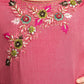 Rose Coloured Ethnic Motifs Gown For Girls - Betty Ethnic India - Gown - Betty Girls Wear Online