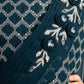 Peacock Blue Coloured Frill Styled Gown For Girls - Betty Ethnic India - Gown - Betty Girls Wear Online