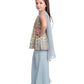 All Over Floral Embroidered & Mirror Work Embellished Kurta With Russian Palazzo & Dupatta For Girls - Betty Ethnic India - Gharara / Sharara Set - Betty Girls Wear Online
