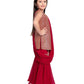 Red Striped Sequinned Kurta with Sharara & With Dupatta For Girls - Betty Ethnic India - Gharara / Sharara Set - Betty Girls Wear Online