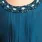 Blue Coloured Imported Floral Net Gown For Girls - Betty Ethnic India - Gown - Betty Girls Wear Online