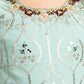 Turquoise Blue Floral Embroidered Sequinned Kurta with Sharara & With Dupatta For Girls - Betty Ethnic India - Gharara / Sharara Set - Betty Girls Wear Online