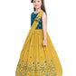 Mustard Floral Georgette Ethnic Maxi Dress - Betty Ethnic India - Gown - Betty Girls Wear Online