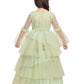 Green Coloured Net Fabric Gown For Girls - Betty Ethnic India - Gown - Betty Girls Wear Online