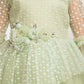 Green Coloured Net Fabric Gown For Girls - Betty Ethnic India - Gown - Betty Girls Wear Online