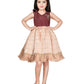 Fawn Coloured Wire Style Ethnic Frock For Girls - Betty Ethnic India - Frock - Betty Girls Wear Online