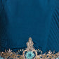 Blue Colour 3 Layered Design Chinon Fabric Ethnic Gown For Girls - Betty Ethnic India - Gown - Betty Girls Wear Online