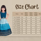 Blue Colour 3 Layered Design Chinon Fabric Ethnic Gown For Girls - Betty Ethnic India - Gown - Betty Girls Wear Online