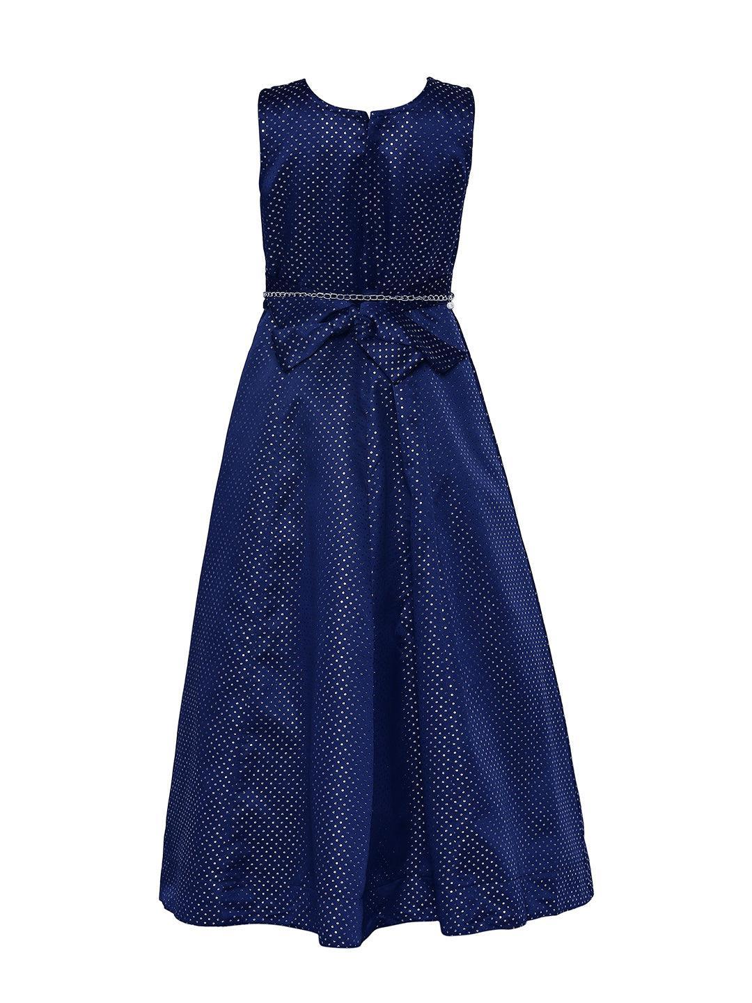 Blue Coloured Georgette Simple Gown For Girls - Betty Ethnic India - Gown - Betty Girls Wear Online