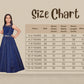 Blue Coloured Georgette Simple Gown For Girls - Betty Ethnic India - Gown - Betty Girls Wear Online