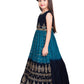 Blue Ethnic Motifs Embroidered Design Chinon Fabric Ethnic Gown For Girls - Betty Ethnic India - Gown - Betty Girls Wear Online