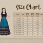 Blue Ethnic Motifs Embroidered Design Chinon Fabric Ethnic Gown For Girls - Betty Ethnic India - Gown - Betty Girls Wear Online