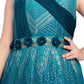 Peacock Blue Coloured Wire Concept Style Gown For Girls - Betty Ethnic India - Gown - Betty Girls Wear Online