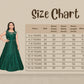 Green & Gold Toned Printed Panelled Simple Design Raw Silk Gown For Girls - Betty Ethnic India - Gown - Betty Girls Wear Online
