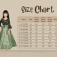 Green Floral Jacquard Simple Gown For Girls - Betty Ethnic India - Gown - Betty Girls Wear Online