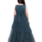 Grey Coloured Imported Net Party Wear Gown For Girls - Betty Ethnic India - Gown - Betty Girls Wear Online