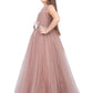 Orchid Coloured Simple Imported Net Gown For Girls - Betty Ethnic India - Gown - Betty Girls Wear Online