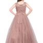 Orchid Coloured Simple Imported Net Gown For Girls - Betty Ethnic India - Gown - Betty Girls Wear Online