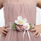 Orchid Coloured Simple Imported Net Gown For Girls - Betty Ethnic India - Gown - Betty Girls Wear Online