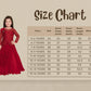 Maroon Coloured Embellished Georgette Saree Style Gown For Girls - Betty Ethnic India - Gown - Betty Girls Wear Online