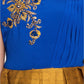 Mustard Coloured Floral Silk Dupatta Styled Gown For Girls - Betty Ethnic India - Gown - Betty Girls Wear Online