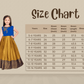 Mustard Coloured Floral Silk Dupatta Styled Gown For Girls - Betty Ethnic India - Gown - Betty Girls Wear Online