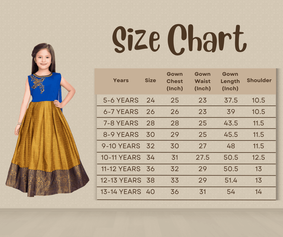 Mustard Coloured Floral Silk Dupatta Styled Gown For Girls - Betty Ethnic India - Gown - Betty Girls Wear Online