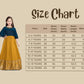 Mustard Coloured Georgette Bell Sleeve Styled Gown For Girls - Betty Ethnic India - Gown - Betty Girls Wear Online