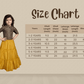 Mustard Yellow & Brown Embellished Ready To Wear Lehenga & Choli For Girls - Betty Ethnic India - Saris & Lehengas - Betty Girls Wear Online