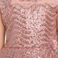 Orchid Coloured Embellished Peplum Styled Imported Net Gown For Girls - Betty Ethnic India - Gown - Betty Girls Wear Online