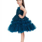 Orchid Coloured Imported Net Peplum Styled Party Wear Frock For Girls - Betty Ethnic India - Frock - Betty Girls Wear Online