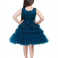 Orchid Coloured Imported Net Peplum Styled Party Wear Frock For Girls - Betty Ethnic India - Frock - Betty Girls Wear Online