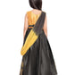 Pink & Gold Coloured Sleeveless Embellished Yoke Party Gown For Girls With Dupatta - Betty Ethnic India - Gown - Betty Girls Wear Online