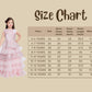 Pink Coloured Imported Fabric Layered Styled Gown For Girls - Betty Ethnic India - Gown - Betty Girls Wear Online