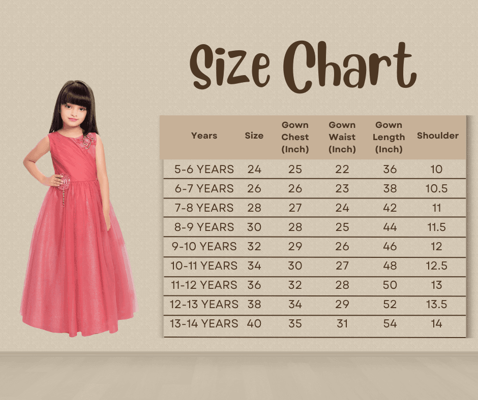 Pink Coloured Net Simple Design Gown For Girls - Betty Ethnic India - Gown - Betty Girls Wear Online
