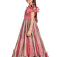 Peach Coloured Ruffle Style One Sided Sleeves Gown For Girls - Betty Ethnic India - Gown - Betty Girls Wear Online
