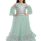 Blue & Pink Embroidered Ready to Wear Lehenga & Blouse With Dupatta for Girls - Betty Ethnic India - Saris & Lehengas - Betty Girls Wear Online