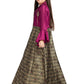 Burgundy & Brown Coloured Shirt Collar Styled Gown For Girls - Betty Ethnic India - Gown - Betty Girls Wear Online