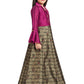 Burgundy & Brown Coloured Shirt Collar Styled Gown For Girls - Betty Ethnic India - Gown - Betty Girls Wear Online