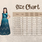 Peacock Blue Coloured Wire Concept Style Gown For Girls - Betty Ethnic India - Gown - Betty Girls Wear Online
